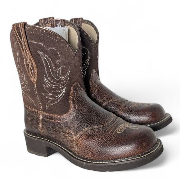 Ariat Fatbaby Heritage Dapper Western Boots 10B Copper Kettle Brown - Picture 7 of 13
